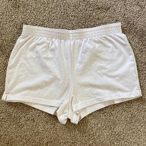 White Classic cotton/polyester athletic shorts size Large